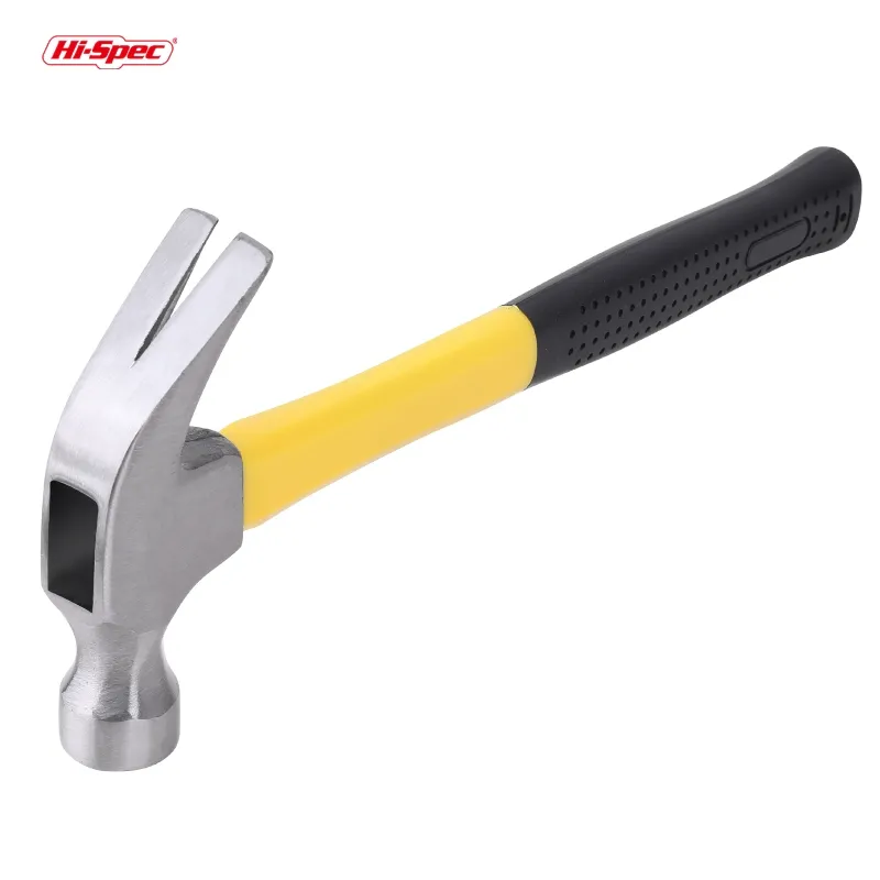 Promotion 13OZ High Carbon Steel Two-Color Claw Hammer With Fiberglass Handle