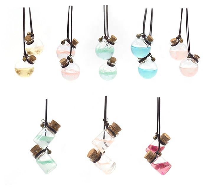 Hot 2021 Sellings Amazon Car Perfume Bottle Auto Rearview Mirror Pendant Hanging Air Fresheners Empty Bottle Car Ornament