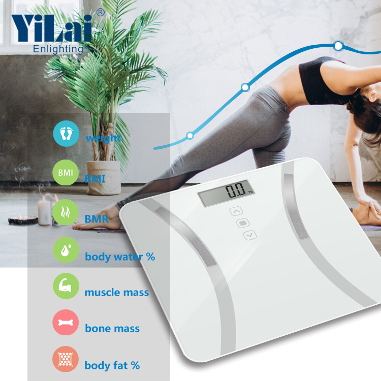 LCD display Personal 180Kg capacity Body fat Electronic Weight Scales Household body composition analyzer digital scale