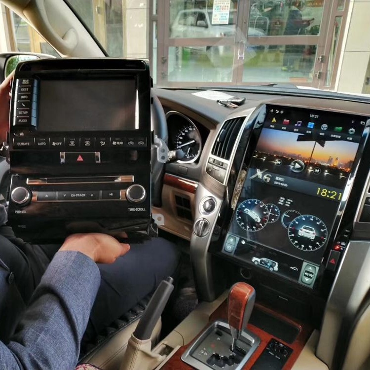 16 дюймов android 9,0 автомобильный dvd-плеер gps-навигация для LANDCRUISER LAND CRUISER LC200 2008-2015 tesla умная Автомобильная Мультимедийная система