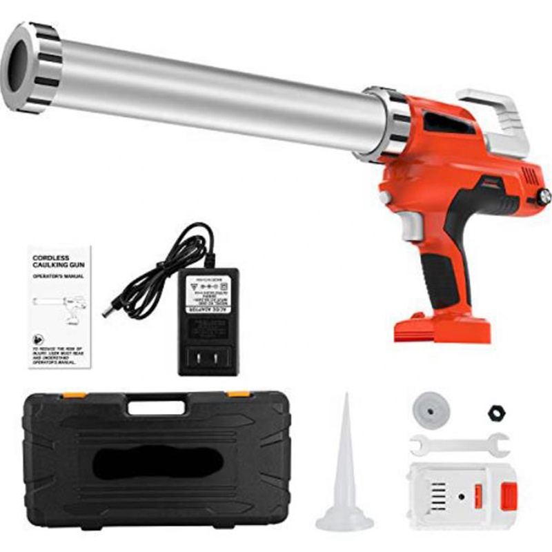 High efficiency battery cordless operated caulking gun heavy duty