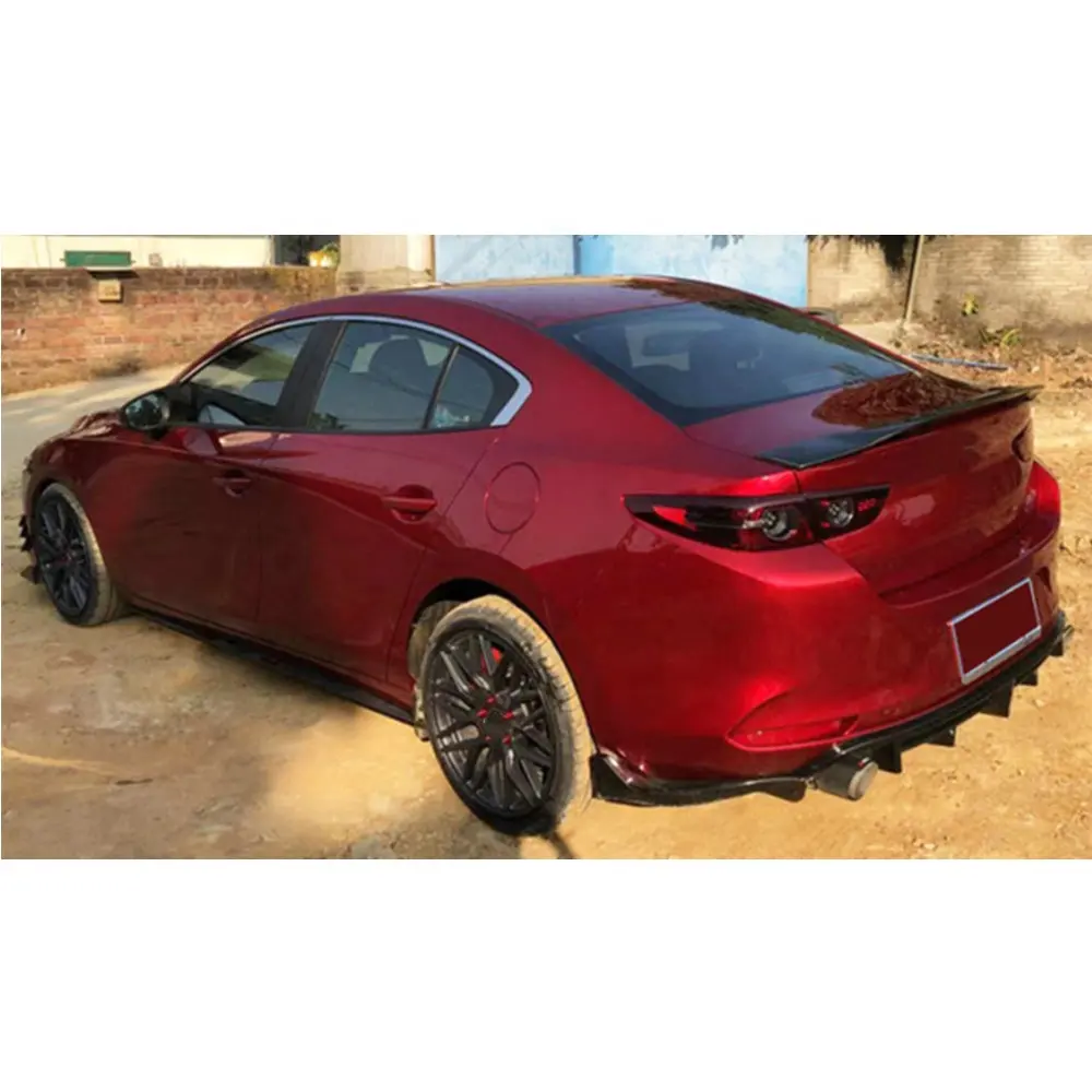 Спойлер для заднего багажника из углеродного волокна, подходит для Mazda 3 Axela R Style 2020, спойлер высокого качества