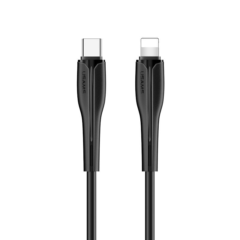 USAMS Top Sale US-SJ405 U38 Type-C to Lighting PD Fast Charging & Data Cable 1m For Mobile Phone