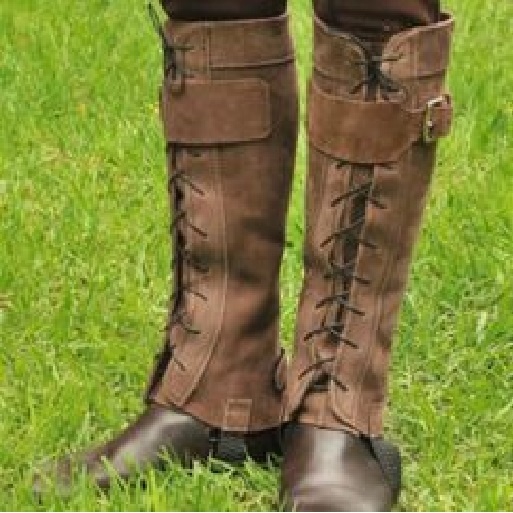 Manaal Enterprises Leather Equestrian Body Protector Equipment Genuine Horse Riding Half Horse Chaps, Size: Children & Adult
