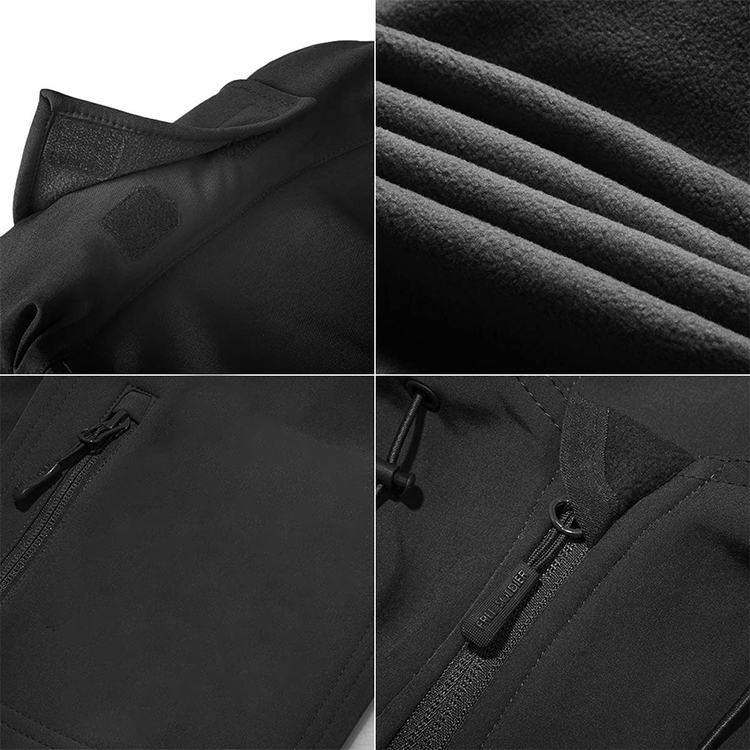 ZUJA Waterproof Windproof Outdoor Casual Softshell Jacket With Hood