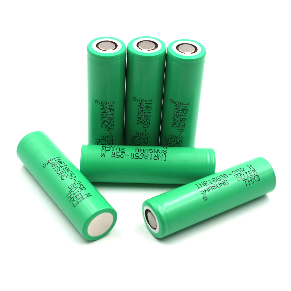 wholesale 18650 battery cells 25R 30A Discharge 2500mAh 3.7V Rechargeable LI-ION BATTERY
