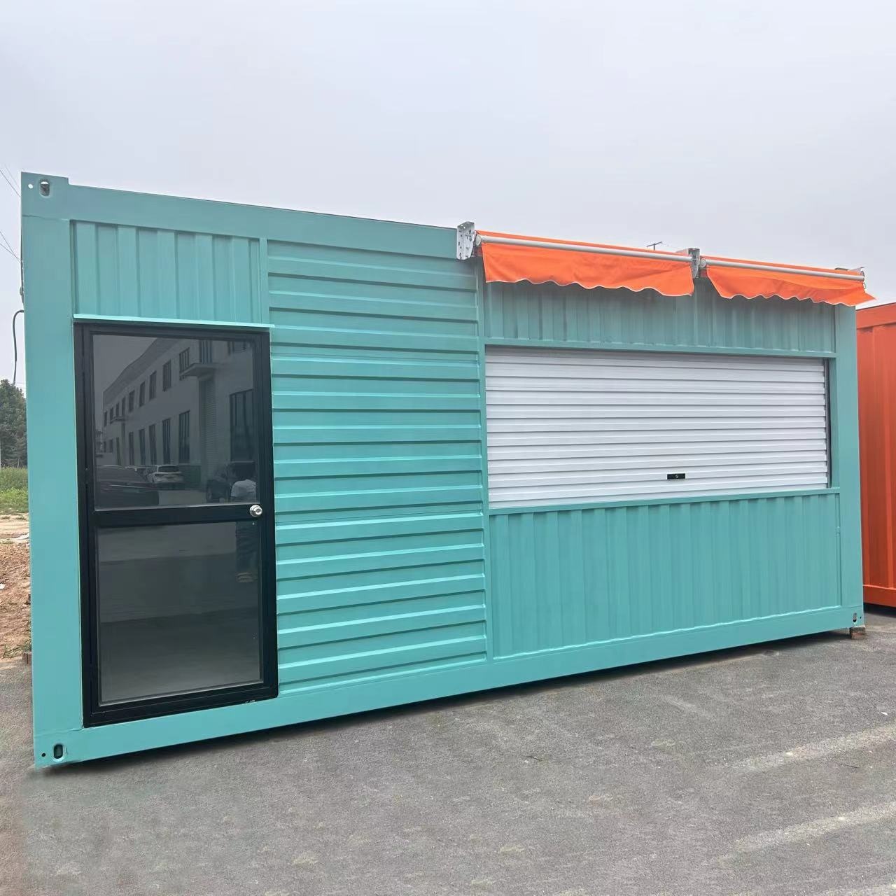 New Design Portable Home Prefabricated Roadside Store Sliding Modular House Modular Modified Shipping Container Shop