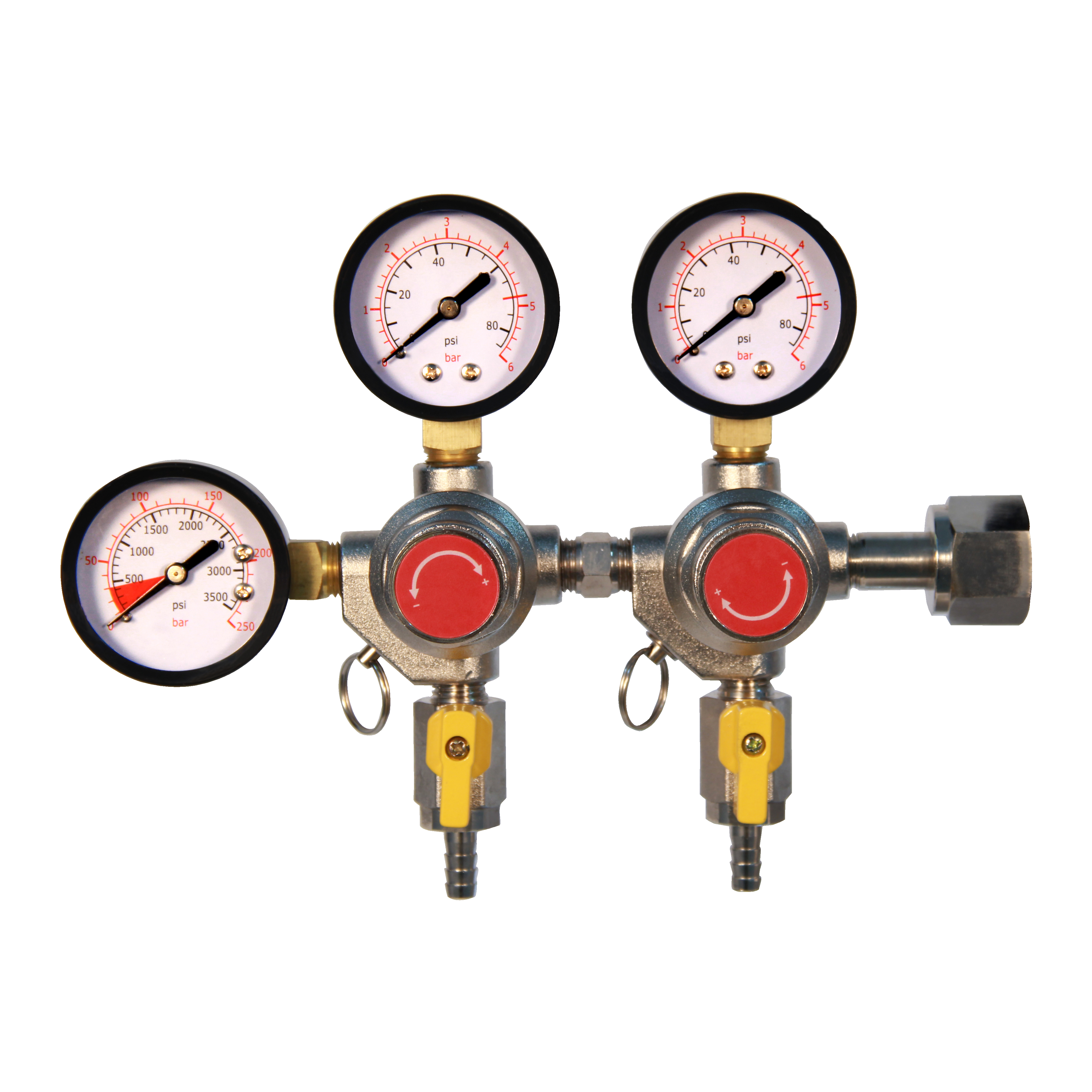 Двойной манометр dr 0250c, латунный корпус высокого давления CO2, газовый редуктор давления для пива Co2, регулятор