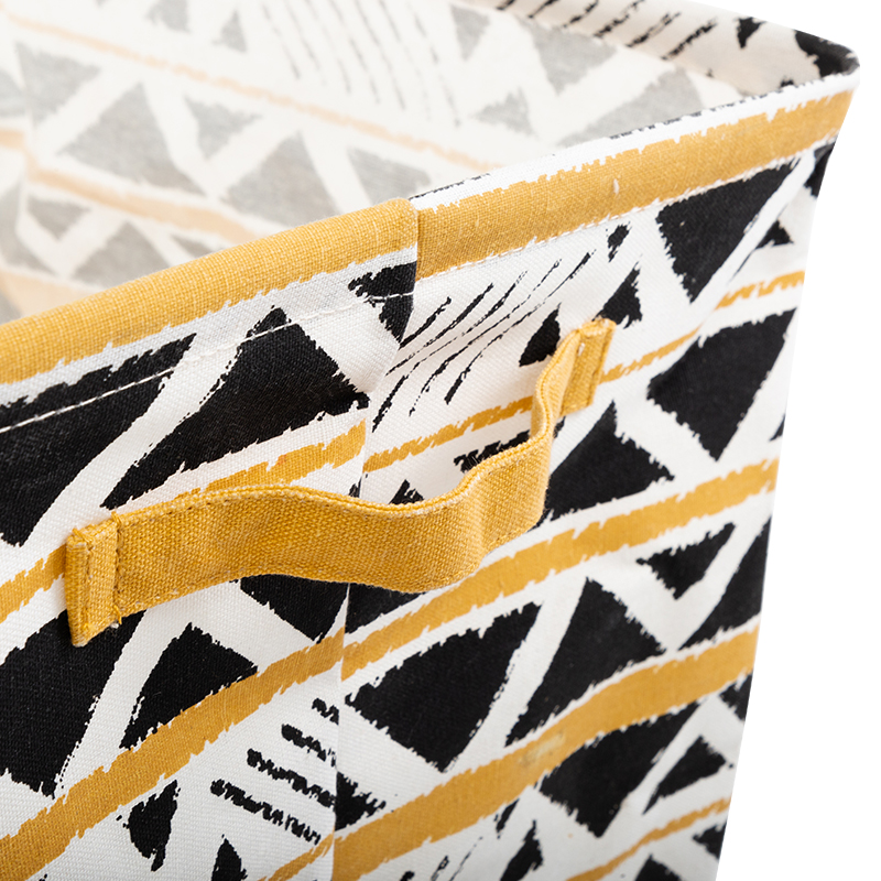 High Quality Square Folding Nersury Hamper Laundry Basket Canvas Basket
