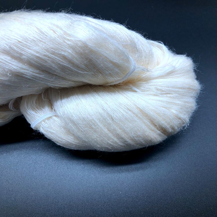 Китай 100% чистый tussah Закрученная шелковая пряжа