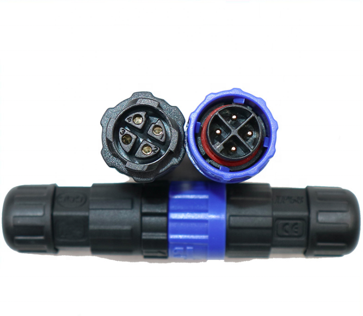 Mini m12 m16 m8waterproof led power connector 2 3 4 5 6 7pin panel waterproof plug M16 4 pin female wire led connector