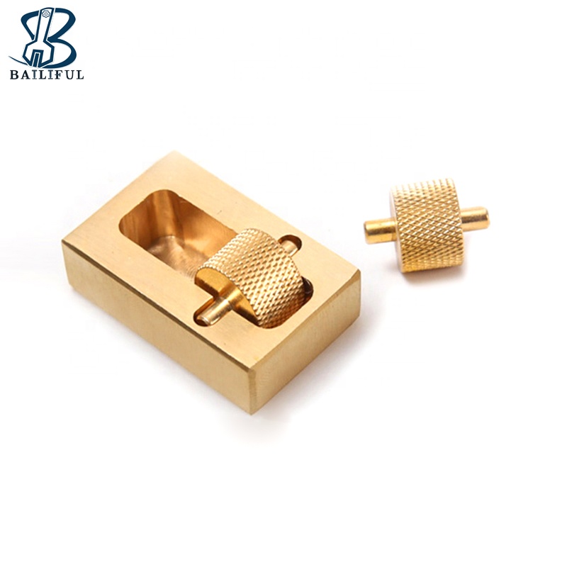 Brass Material Leather Edge Processing Tool Leather Edge Roller Oil Painting Box With 2 Brass Rollers