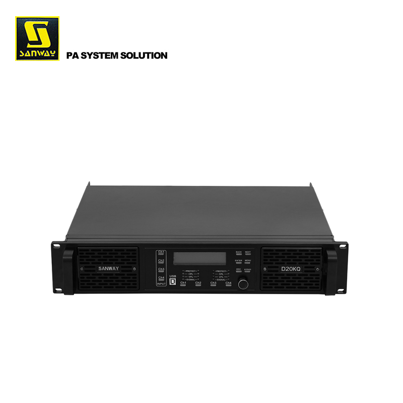 D20KQ FP20000Q Sanway 4-канальный цифровой обработки сигналов мощности, Профессиональный усилитель мощности