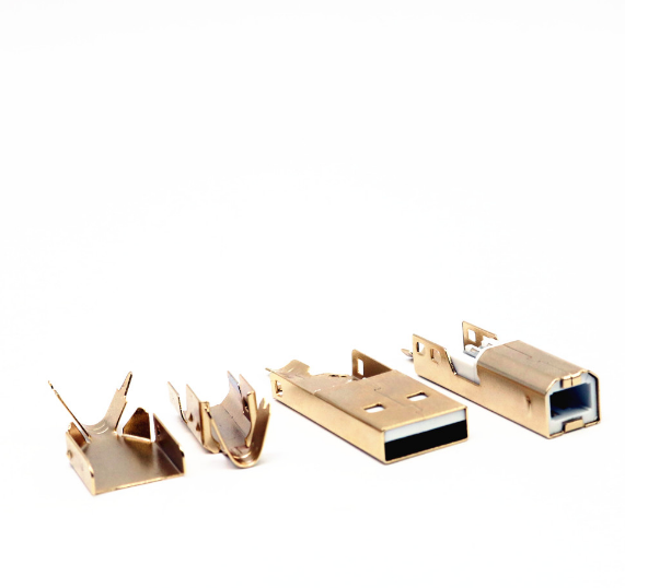 Type 2.0 A-B Standard Port Female Solder Jack Connector PCB Socket USB A-B type Gold plated plug HIFI USB plug