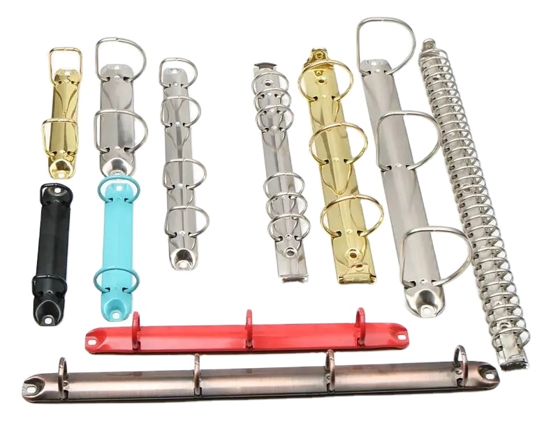 Factory direct sale customize  25mm 50mm 65mm  2ring 3ring 4ring Q shape paper binder clip  for office stationery
