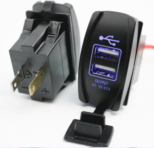 Пожизненная гарантия, водонепроницаемое USB-зарядное устройство с лазерной гравировкой и подсветкой, 5 В, 3,1 а