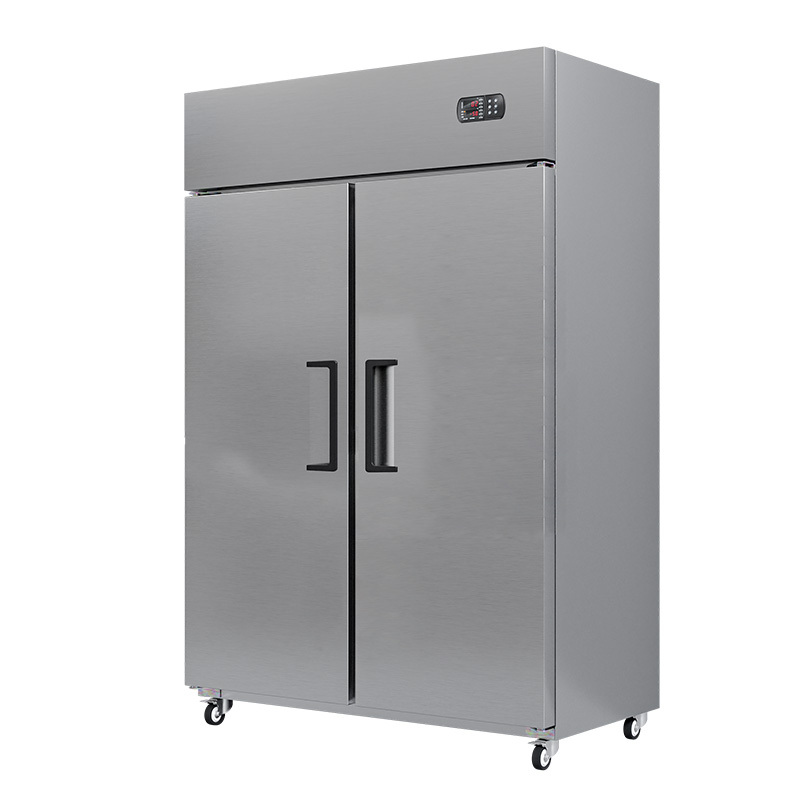 Freezing Equipment Stainless Steel Chiller Double Doors Freezer For Kitchen Project Use