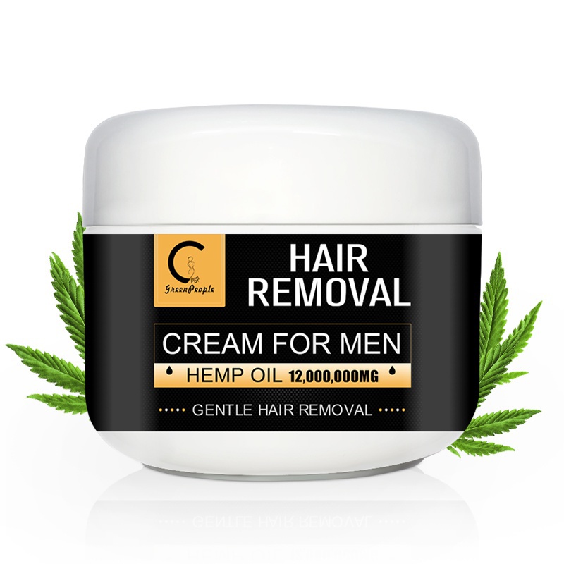 50g Hemp Oil Painless Hair Removal Cream Hair Beard Depilatory Cream Legs Armpit Chest hair Remover Cream