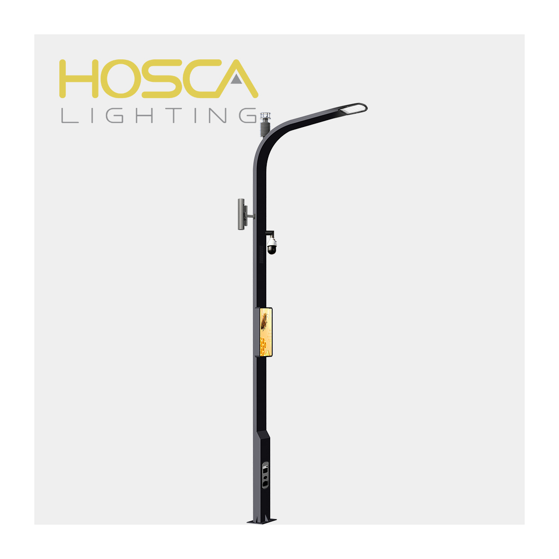Economical Custom Design Highway Light Pole Smart Street Pole
