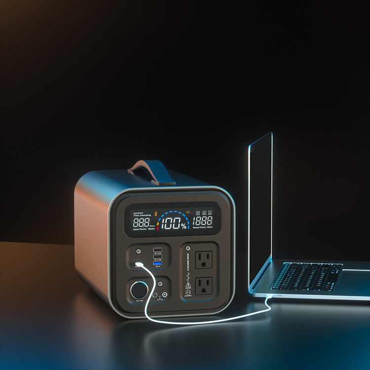 Аккумуляторная резервная электрическая портативная электростанция Gofort UA550 мощностью 600 Вт и мощностью 1000 Вт для кемпинга на открытом воздухе