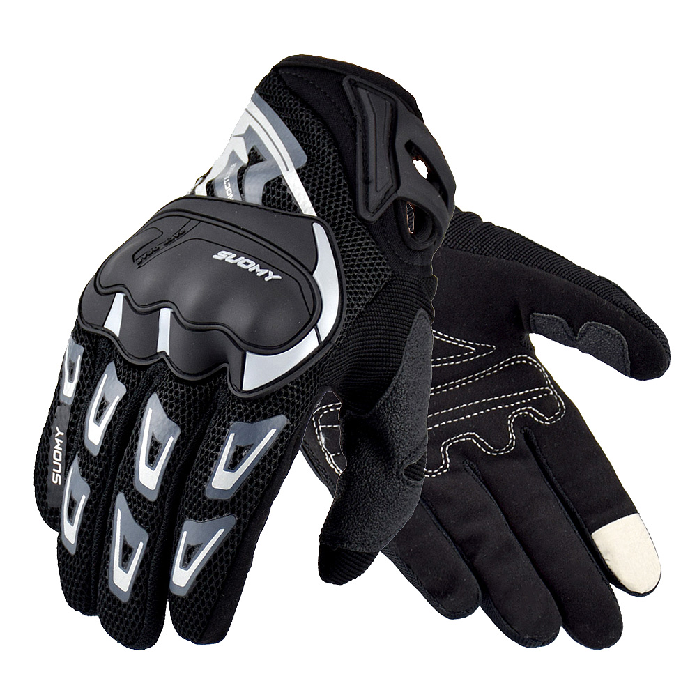 SUOMY летние дышащие мотоциклетные перчатки для сенсорных экранов, Guantes мотоцикл защитные перчатки для велоспорта для Гонки перчатки с перчатками