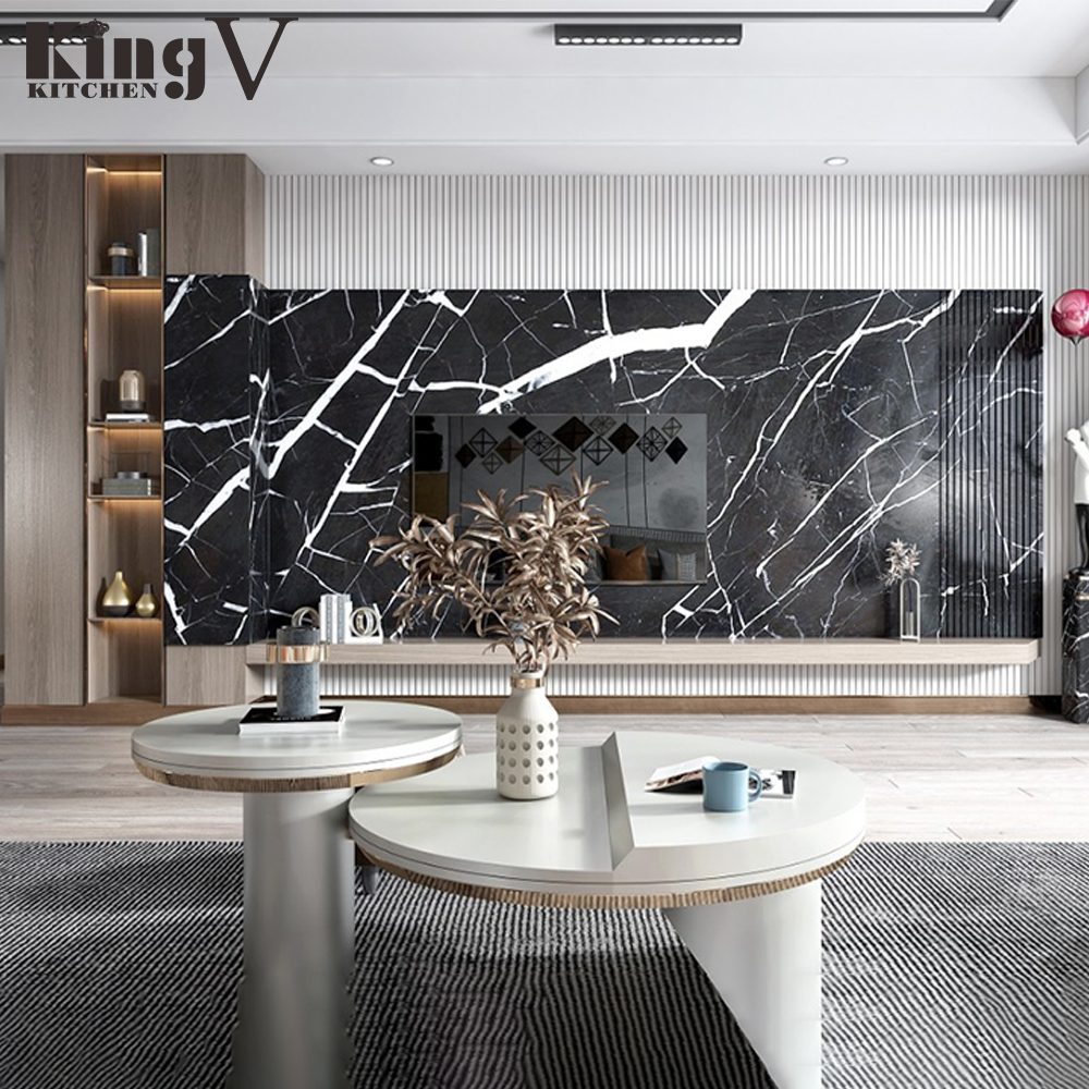 Настенные шкафы для телевизора KINGV, современная ТВ-кабина с ЖК-дисплеем, мебельная подставка для гостиной и набор журнального столика