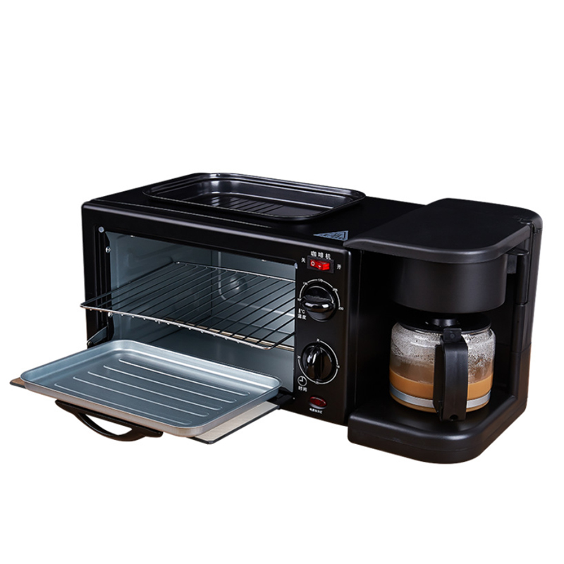 3 in 1 multi-function fast food breakfast toaster sandwich coffee maker machine station