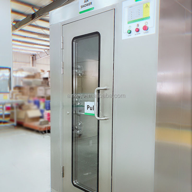 ISO 7 Air Shower Certificated Clean Room Air Shower Room Party Customized Steel Stainless Power Food Sales