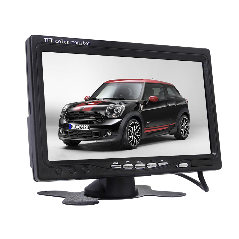 WIFI камера заднего вида вход 2 AV vedio вход откидной вниз 7 дюймов tft lcd автомобильное зеркало монитор