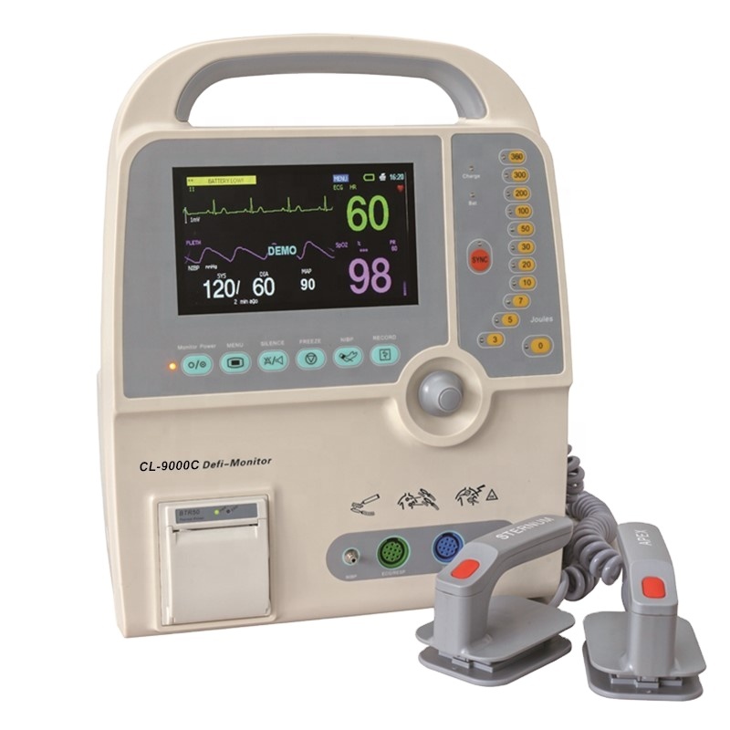 Аварийный ICU ECG ручной кардиологический бифазический портативный дефибриллятор