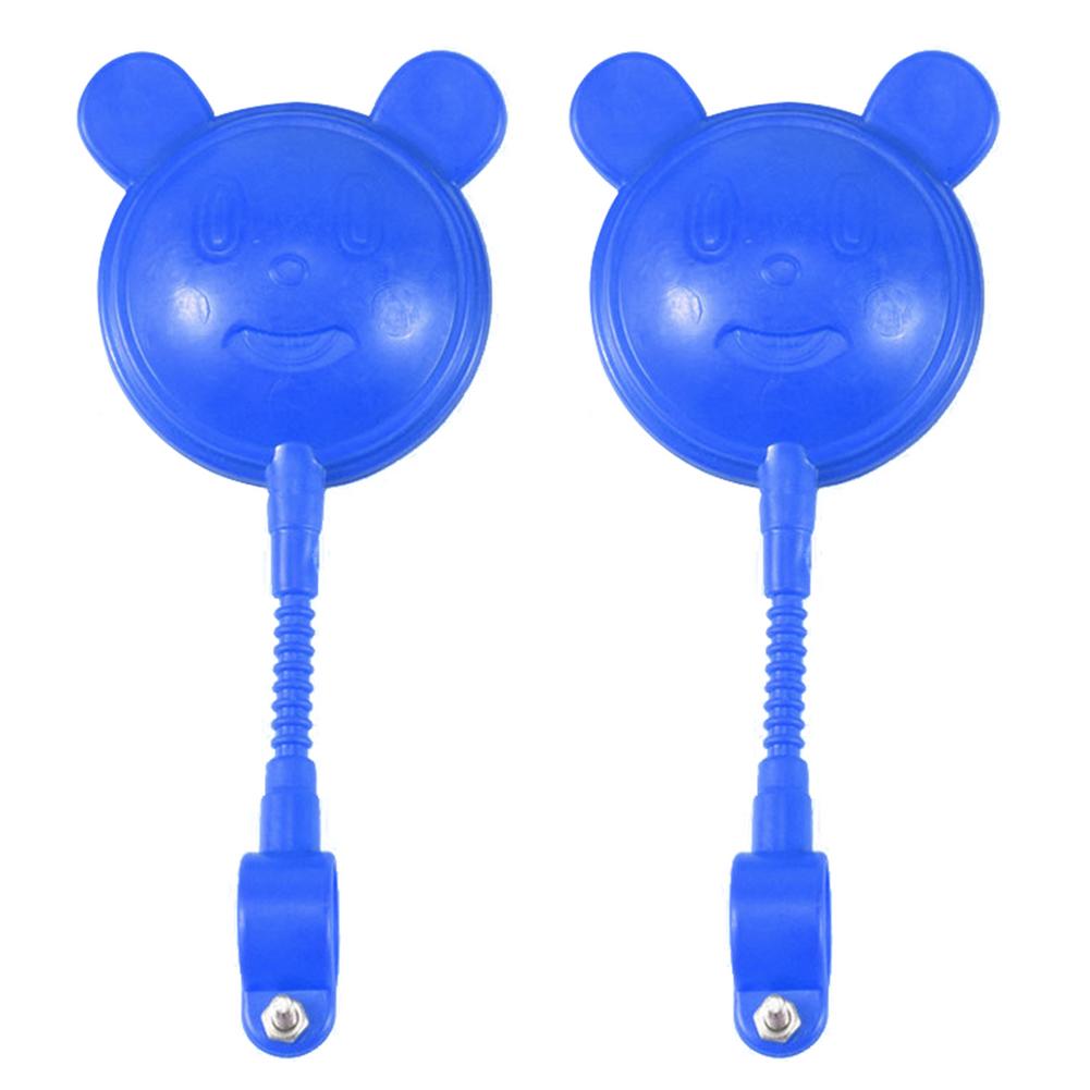 1 Pair Children's Bicycle Rearview Mirror Bike Accessories Universal Plastic Cartoon Glass Mirror Bike Scooter Decoration Mirror