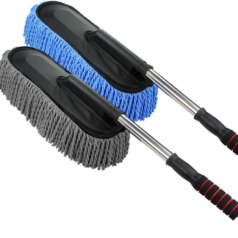 Extendable Long Handle Car Microfiber Waxing Cleaning Brush Mop