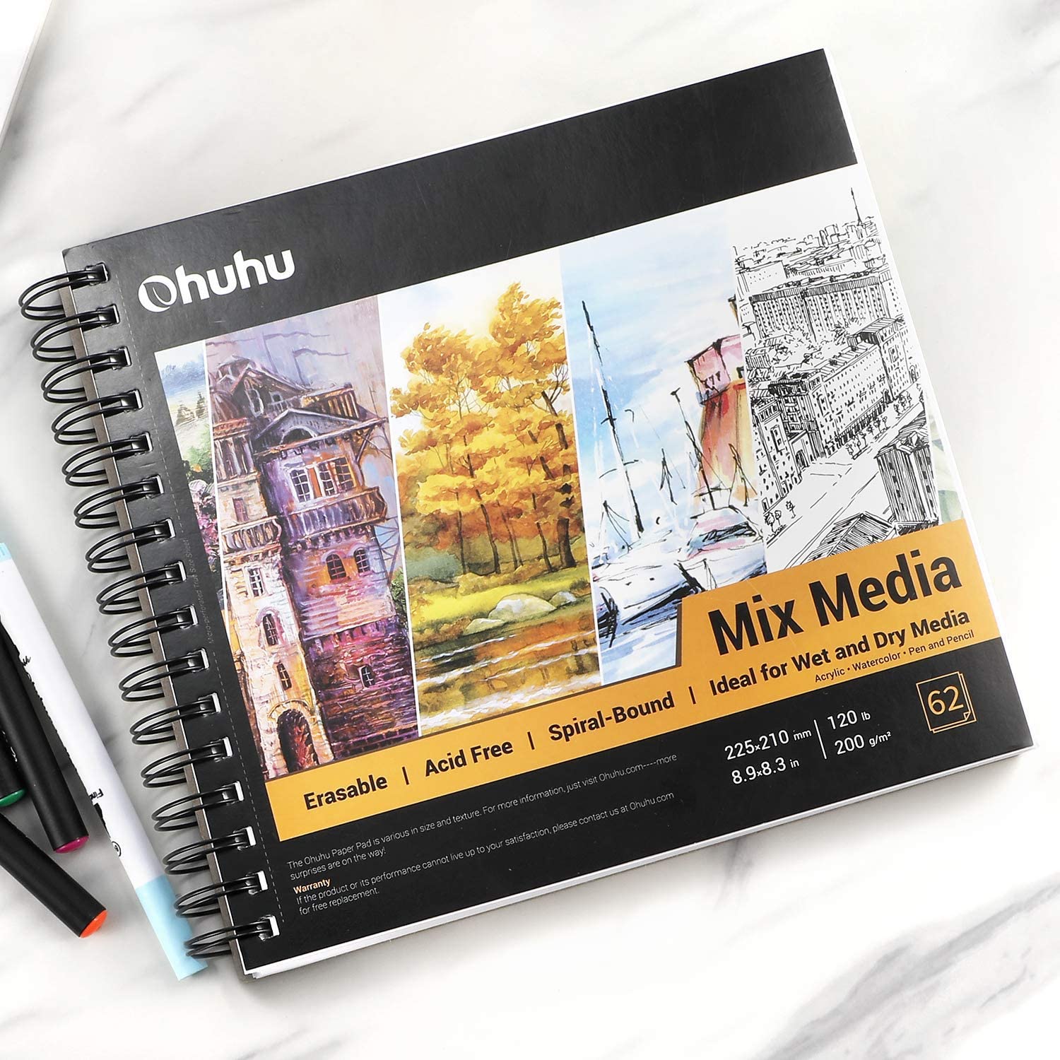 Смешивать различные маркер Pad для набросков, sketchbooksketch коврик для рисования альбом для бумаги