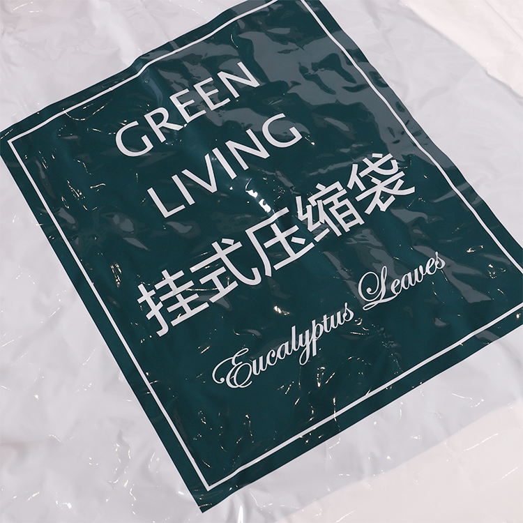 Custom Printed Mattress Clothing Compression Bags Plastic Vacuum Storage Pack Bags For Space Saver