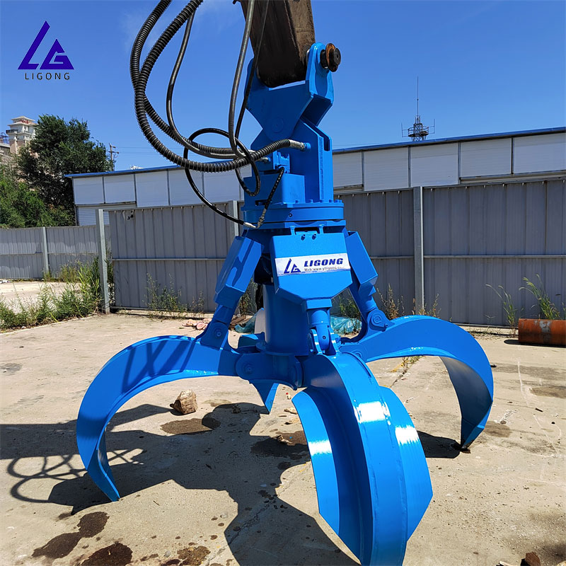 30T Heavy Load Excavator Scrap Grapple For Construction Sites