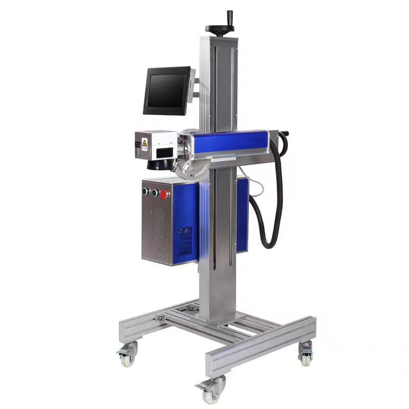 China supplier Auto Fly 30W CO2 Laser Marking Machine Laser Printer for Cable Wire Plastic PET Bottle