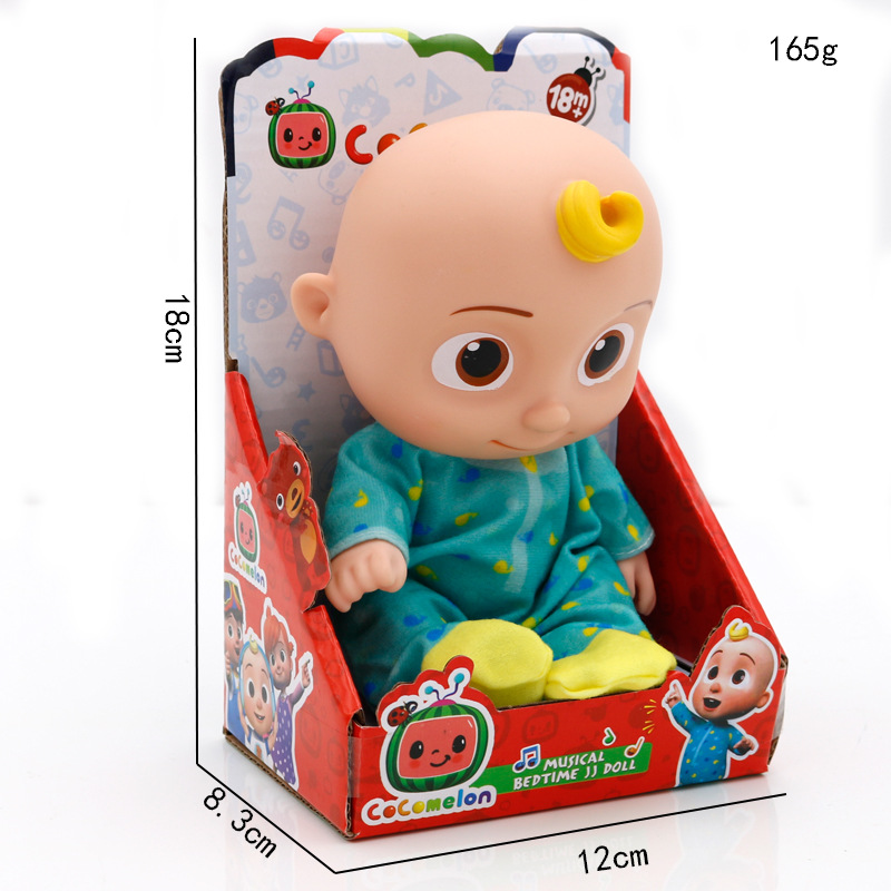 Hot selling Cocomelon Friends Family Doll 10 Inch singing jojo Character Toys Features Two Baby pvc sing JJ Figures