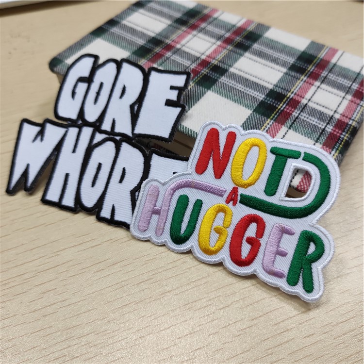 Wholesale Custom Clothing Woven Fabric Badge Embroidery Patch