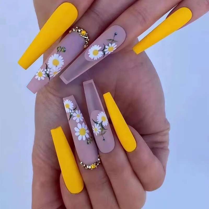 Wholesale Vendor Private Label Custom Logo Full Cover False Nail Tips Resin Matte Branded Xxl Acrylic Press Stick On Nails