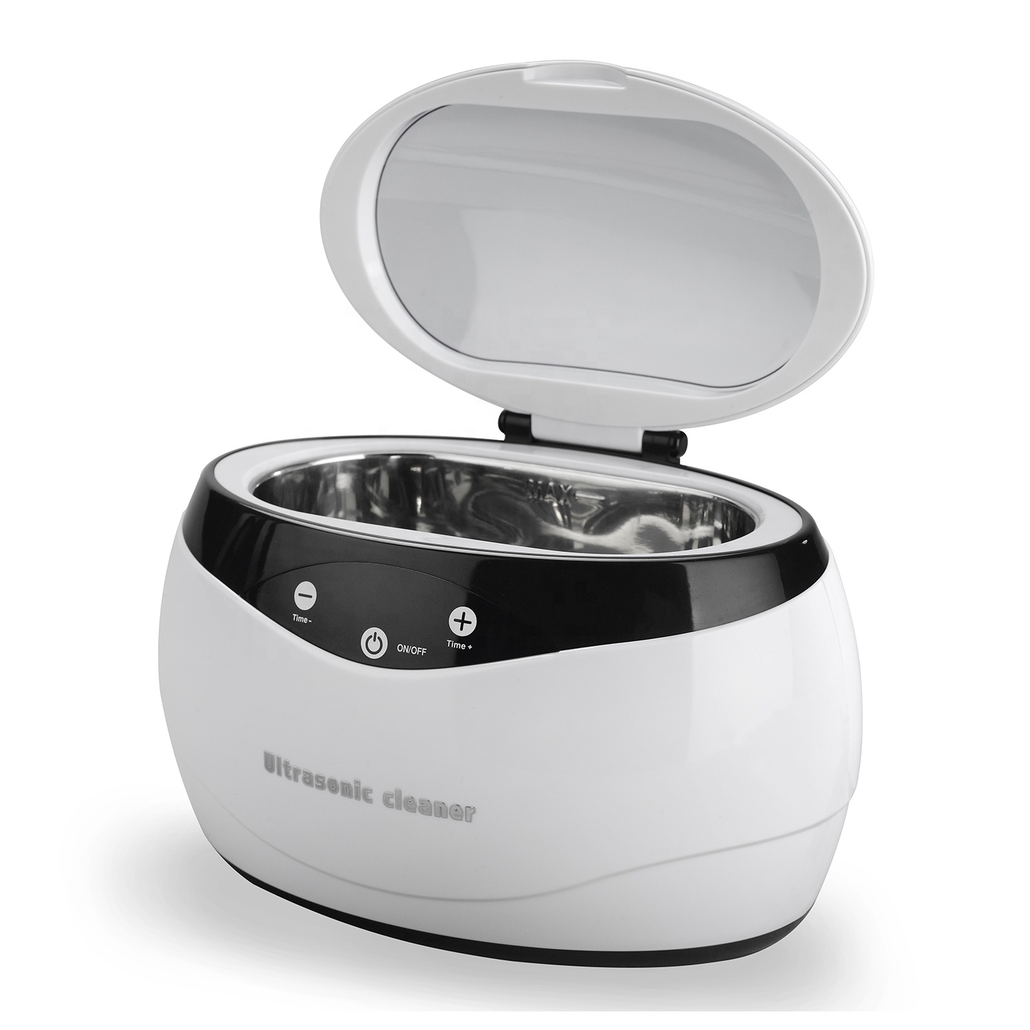 650Ml Stainless Steel Mini Household Ultrasonic Cleaner For Eyeglasses Jewelry