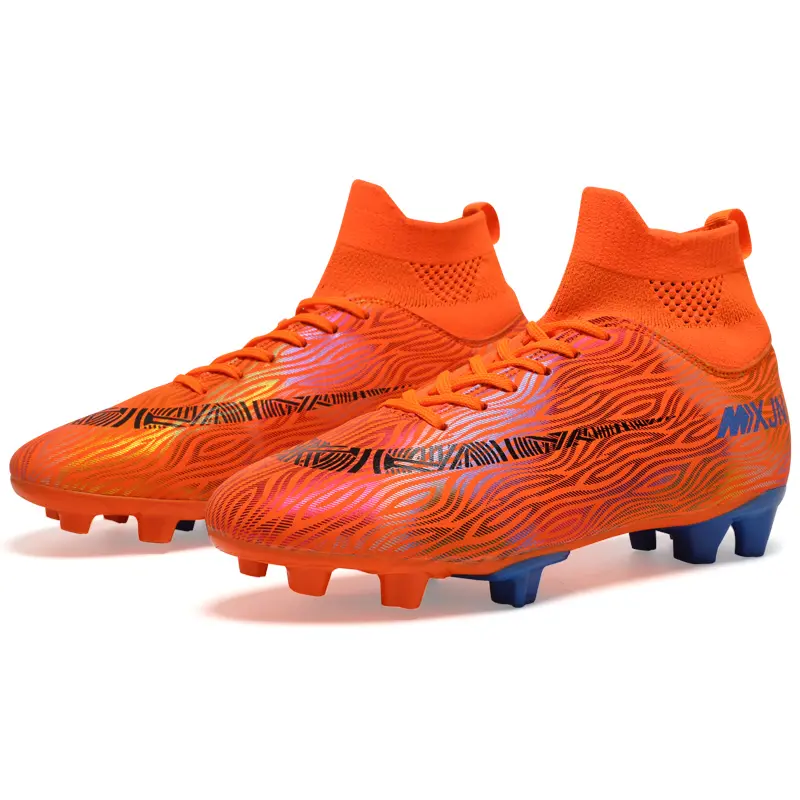 Men's and Women's Professional Soccer Shoes Spike Football Shoes,High Ankle Turf Cleats Trainings Outdoor Football Boots Sneaker