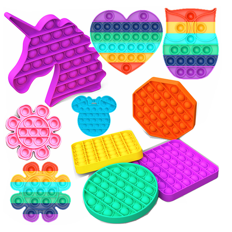 Ручной нажимной поп Het Bubble Fidget Zintuiglijke Speelgoed Fidget игрушка Bubble Sensory Fidget игрушка набор для детей