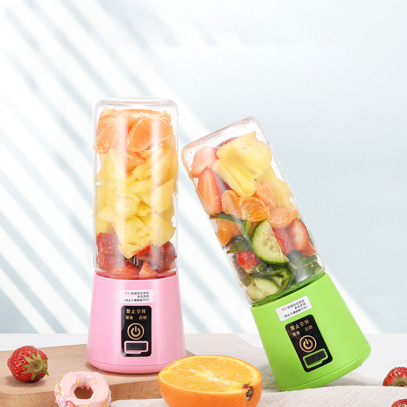 Portable Blender Personal USB Rechargeable Juice Cup Shakes Mini Handheld Fruit Mixer for Travel Gym Home Office Sports Outdoors