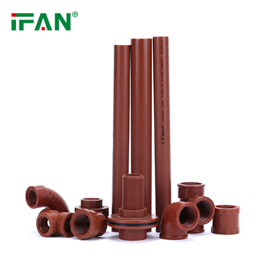 IFAN Construction Material Customized Plumbing Materials PN25 Plastic Pipe Fittings Tubos Conexiones Roscado PPH Thread Fittings