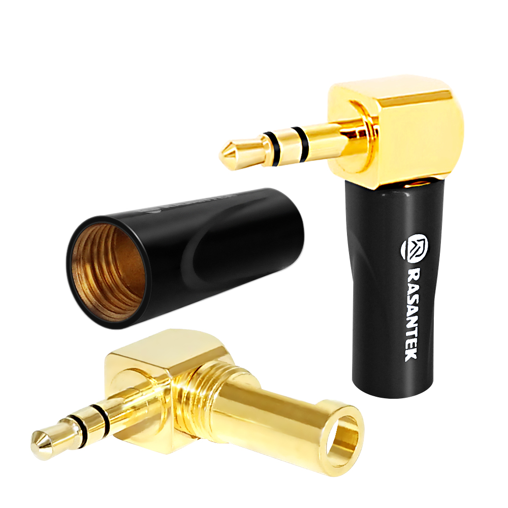 3.5mm stereo jack right angle plug for headphone