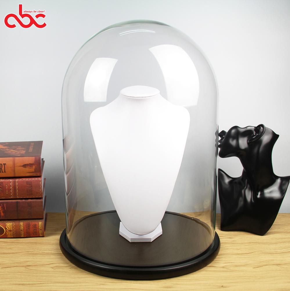 D35cm x H50cm Большой Стеклянный купольный шкаф ручной работы для ювелирных изделий
