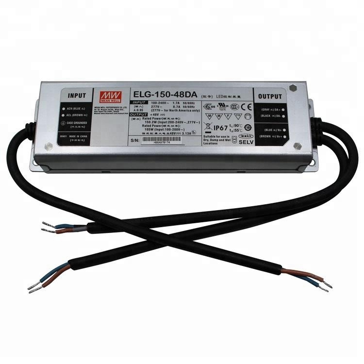 Meanwell ELG-150-48 150W 48V LED Driver IP65 Waterproof power supply For Fish Light