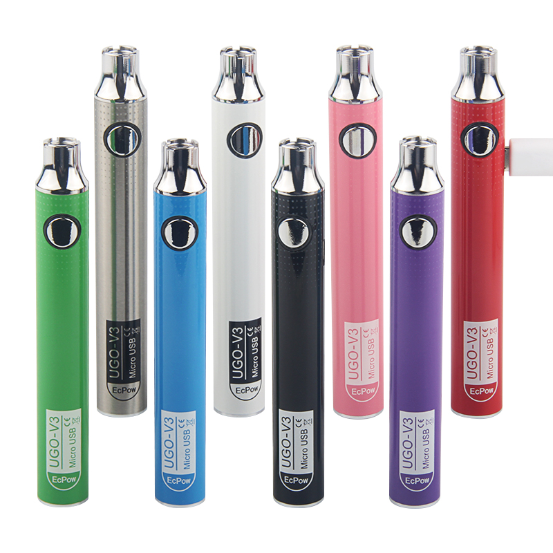 Cbd 650mah UGO V3 Vaper лучший Vape аккумулятор CBD Preheat Регулируемое напряжение 510 нить микро Ego сквозная батарея
