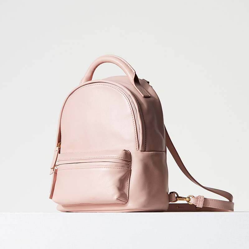OEM Customized leather mini backpack with deboss emboss logo for women cute mini bag girls stylishs
