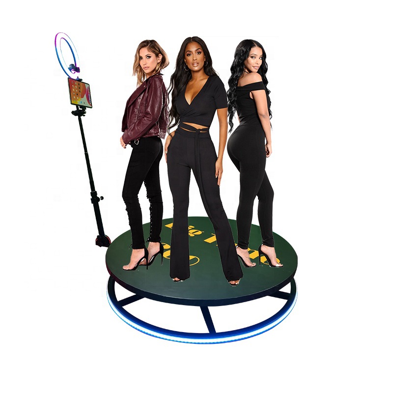 Rossmine high quality low price Rotating Slow Motion Kiosk Video 360 Degree Selfie Photobooth 360 Photo Booth Portable